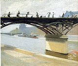 Edward Hopper Les Pont des Arts painting